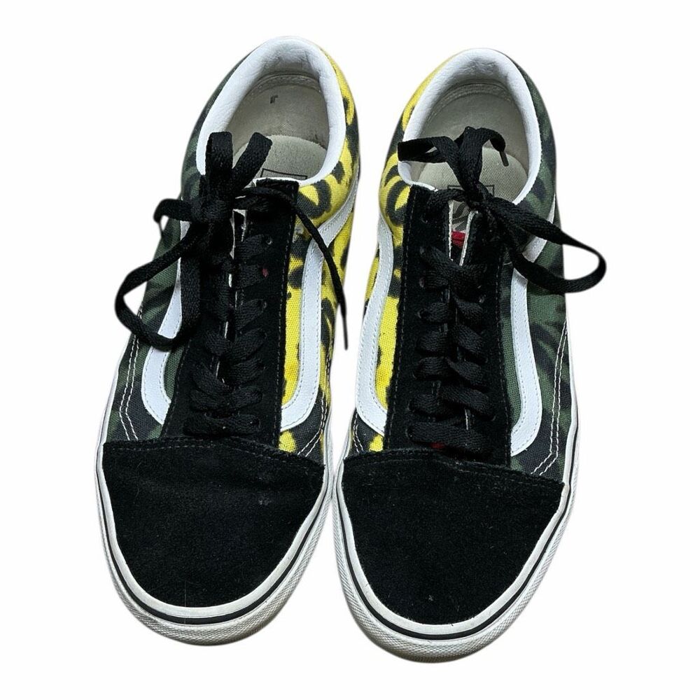 Vans Off The Wall Skateboard Sneaker Shoes Multicolor Zebra Print US Men Size 10